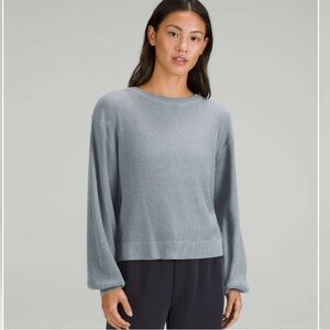 Lululemon Reversible Crossover Sweater Chambray Size 12